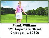 Women Golfers Address Labels | LBBAH-73