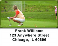Women Golfers Address Labels | LBBAH-73