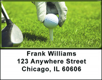Golfing Address Labels | LBBAH-75