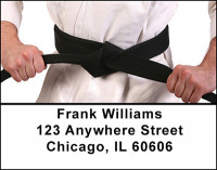 Black Belt Karate Address Labels | LBBAH-78