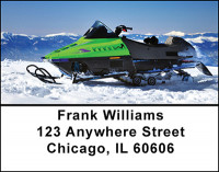 Snowmobile Fun Address Labels | LBBAH-81