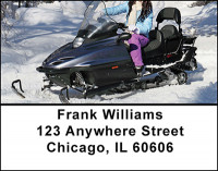 Snowmobile Fun Address Labels | LBBAH-81