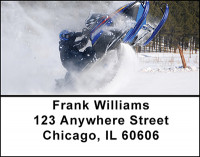 Snowmobile Fun Address Labels | LBBAH-81