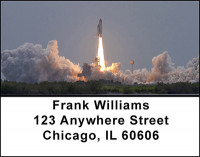 Space Rocket Launch Address Labels | LBBAH-87