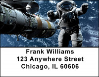Space Rocket Launch Address Labels | LBBAH-87