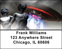 Space Aliens Watching Address Labels | LBBAH-88