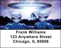 Space Aliens Watching Address Labels | LBBAH-88