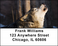 Timber Wolves Hunting Address Labels | LBBAH-90