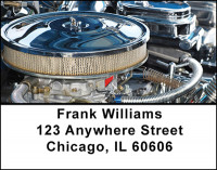 Muscle Car Engines Address Labels | LBBAI-12