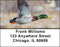 Mallard Ducks Flying Address Labels | LBBAI-21