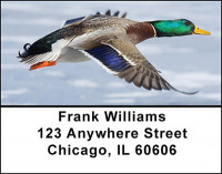 Mallard Ducks Flying Address Labels | LBBAI-21