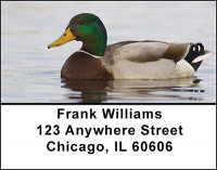 Mallard Ducks Flying Address Labels | LBBAI-21