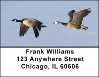 Canadian Geese in Motion Address Labels | LBBAI-22
