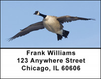 Canadian Geese in Motion Address Labels | LBBAI-22