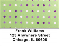 Purple Polka Dots Address Labels | LBBAI-40