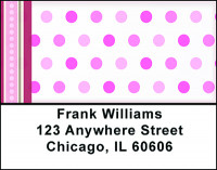Pink Dots Galore Address Labels | LBBAI-41