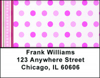 Pink Dots Galore Address Labels | LBBAI-41