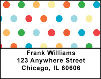 Polka Dot Carnival Address Labels | LBBAI-42