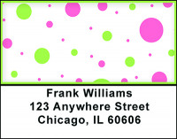 Cute Polka Dots Address Labels | LBBAI-44