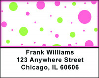 Cute Polka Dots Address Labels | LBBAI-44