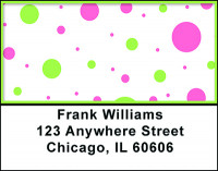 Cute Polka Dots Address Labels | LBBAI-44