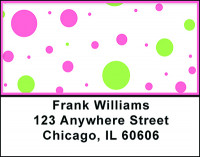 Cute Polka Dots Address Labels | LBBAI-44