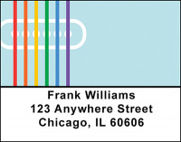 Rainbow Chords Address Labels | LBBAI-49