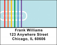 Rainbow Chords Address Labels | LBBAI-49