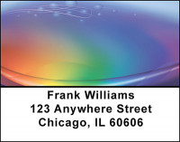 Abstract Rainbow Curves Address Labels | LBBAI-50