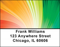 Rainbow Swirls Address Labels | LBBAI-51