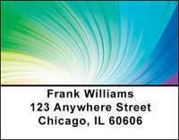 Rainbow Swirls Address Labels | LBBAI-51