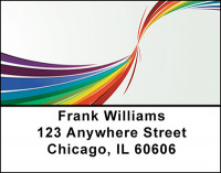 Rainbow Twist Address Labels | LBBAI-52
