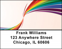 Rainbow Twist Address Labels | LBBAI-52