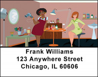The Salon World Address Labels | LBBAI-59