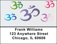 Aum Symbol Address Labels | LBBAI-70