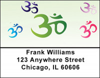Aum Symbol Address Labels | LBBAI-70