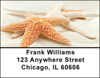 Star Fish Address Labels | LBBAI-77