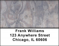 Gray Worn Wood Address Labels | LBBAI-91