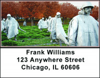 Honor Korean War Vets Address Labels | LBBAJ-01