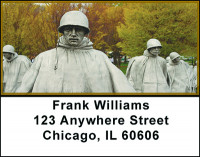 Honor Korean War Vets Address Labels | LBBAJ-01