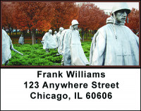 Honor Korean War Vets Address Labels | LBBAJ-01