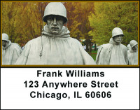 Honor Korean War Vets Address Labels | LBBAJ-01