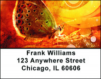 Butterfly Abstract Address Labels | LBBAJ-05