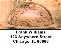 Global Map Address Labels | LBBAJ-06