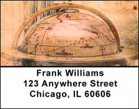 Global Map Address Labels | LBBAJ-06