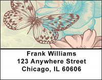 Vintage Butterfly Address Labels | LBBAJ-08