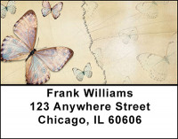 Antique Butterflies Address Labels | LBBAJ-09