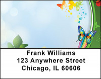 Butterflies and Roses Address Labels | LBBAJ-10