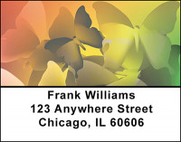 Butterfly Collage Address Labels | LBBAJ-12