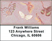 Grunge Butterflies Address Labels | LBBAJ-19